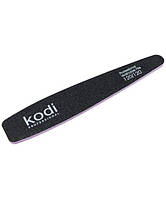 Пилка для ногтей Kodi, 120/120 грит, конусная, черная