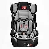 Автокрісло дитяче Joy Е 1390 Сіре, група 1/2/3, вага 9-36 кг, від 9 місяців до 12 років, фото 3