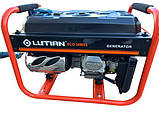Генератор бензиновий 3.0кВт. с медной обмоткой Lutian LT 3900 ручной статер електрогенератор, фото 3
