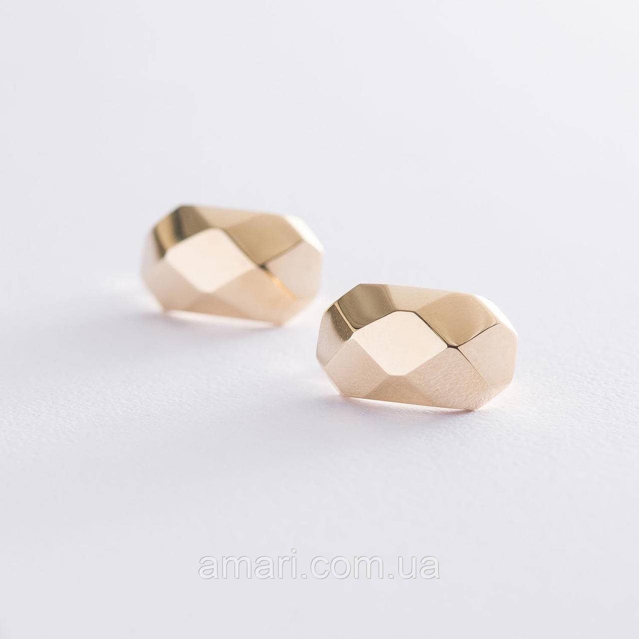 Сережки "Свобоння" в жовтому золоті с06789, фото 1