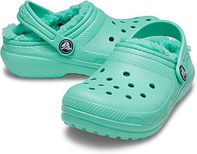 Теплі дитячі клоги Crocs сабо з хутром оригінал с10, 27-28, 17,5