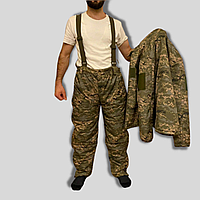 Зимняя форма пиксель ЗСУ (бушлат и брюки) размер 48 (М), зимний военный костюм пиксель ЗСУ