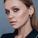 Середні сережки Скромність у червоному золоті 
3.1 см 06420, фото 5