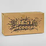 Дитячий самокат триколісний 5в1 Best Scooter 71905 Рожевий, із сидінням, кошиком, батьківською ручкою, фото 7