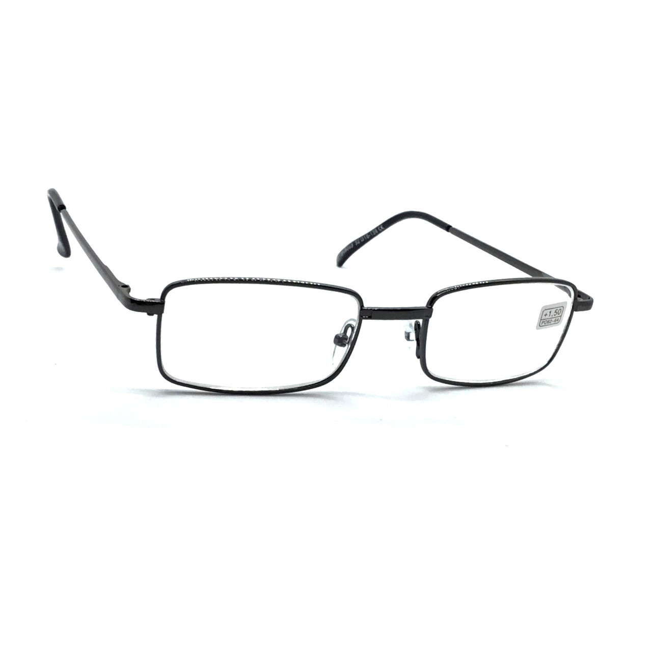Металеві окуляри із скляною лінзою 9033 с-2 білі мінус