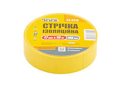 Стрічка ізоляційна MASTERTOOL 17 мм 10 м 10 шт жовта 44-9310