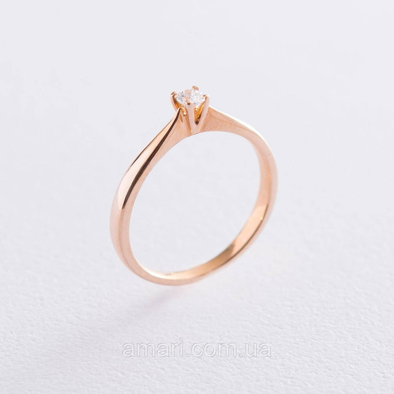 Золоте помолочне кільце (цирконій Swarovski) 
к06222, фото 1