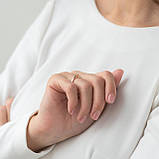 Золоте помолочне кільце (цирконій Swarovski) 
к06222, фото 2