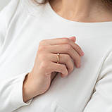 Золоте помолочне кільце (цирконій Swarovski) 
к06222, фото 4