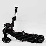Дитячий самокат триколісний 5в1 Best Scooter 71905 Рожевий, із сидінням, кошиком, батьківською ручкою, фото 6