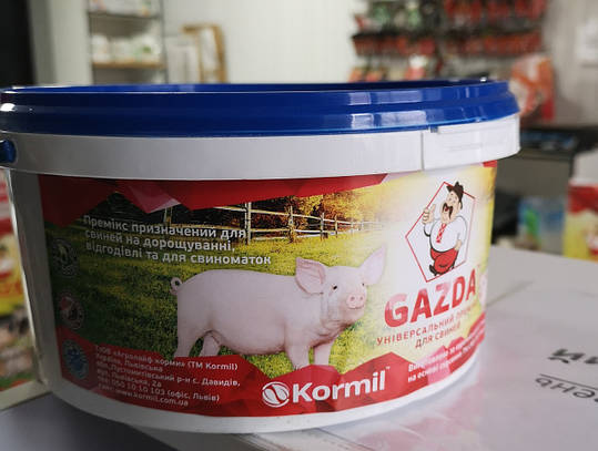 5050 Премікс GAZDA Універсал для свиней 2.5% 2.5кг., фото 1
