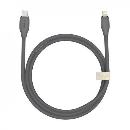 Кабель Baseus Jelly Liquid Silica Gel Fast Charging Data Cable Type-C to Lightning 20W 1.2m Black, фото 1