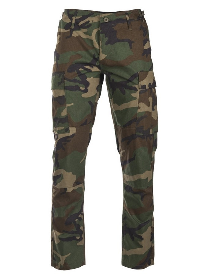 Армійські штани Mil-Tec Teesar RipStop BDU Slim Fit woodland 11853120