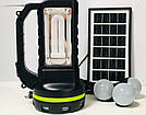 Портативна сонячна автономна система GDLight GD-2000A панель похідні ліхтар радіо повербанк акумулятор, фото 9