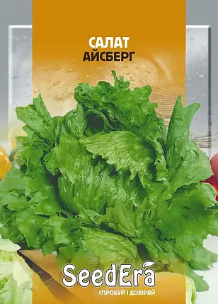 Насіння салату Айсберг, 10 г — зелений, качанного типу, SeedEra, фото 2