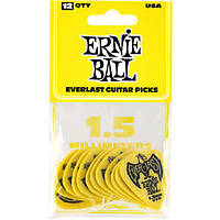 Медиаторы Ernie Ball 9195 Everlast Delrin Picks Yellow 1.50 mm 12-Pack