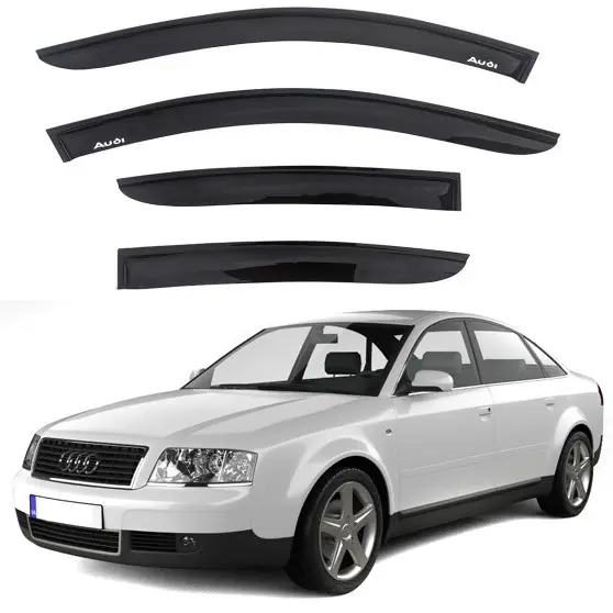 Дефлектори вікон вітровики Audi A6 (C5) седан 1997-2004 (скотч)