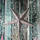 Зірка паперова Novogod'ko, 3D, матове срібло, 60 см, LED, фото 2