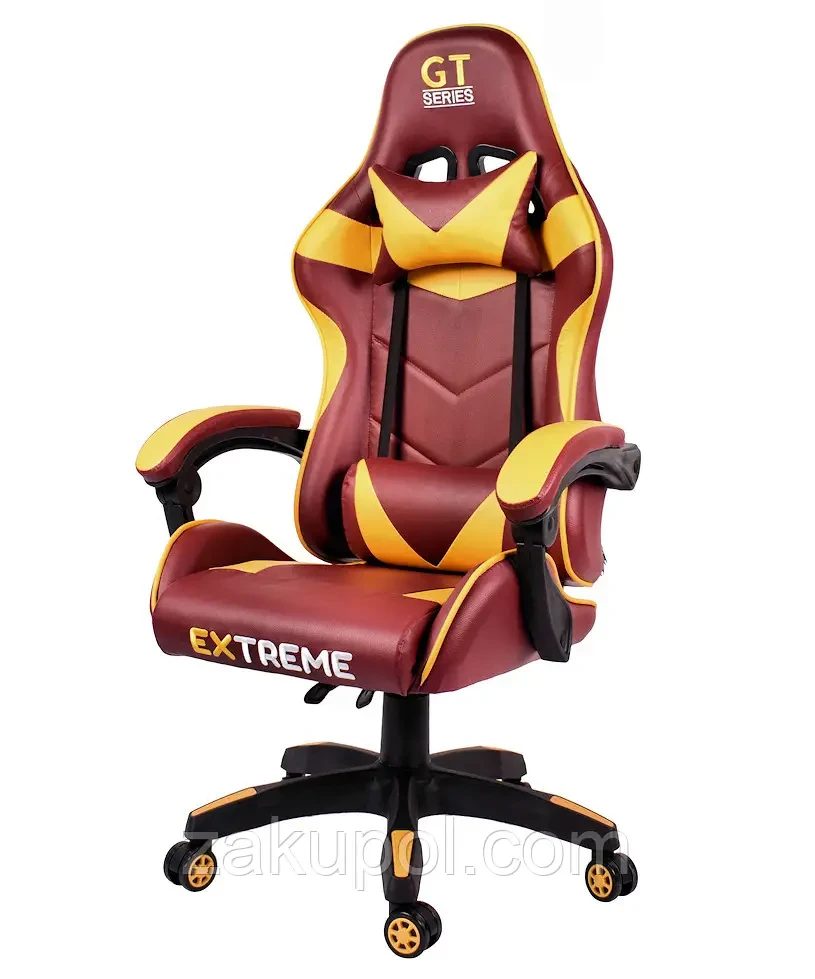 Крісло геймерське Extreme GT коричневе ігрове комп'ютерне