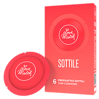 Ультратонкие презервативы Love Match Sottile, 6 шт