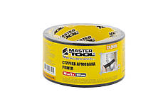 Стрічка армована MASTERTOOL POWER t 70 °C 50 мм 5 м чорна 77-2605