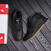 Чоловічі шкіряні зимові черевики New Balance, чоловічі зимові теплі черевики, класичні черевики чорні, фото 3