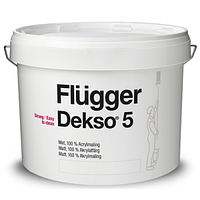 Акрилова фарба для стін особливо міцна Flugger Dekso 5, банка 1л (відлив)