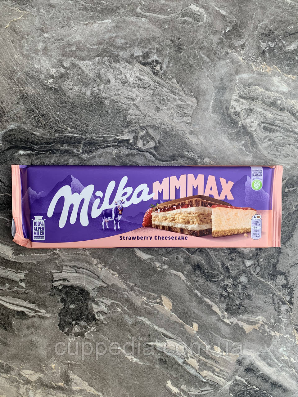 Молочний шоколад Milka Strawberry Cheesecake 300 гр