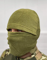 Тепла флісова балаклава, зимова тактична шапка баф мультикам хакі, головний убір для солдата, SL18