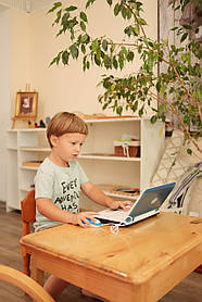 Ноутбук дитячий інтерактивний навчальний SK 7442-7443, Блакитний