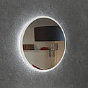 Біле кругле дзеркало з підсвічуванням 800 мм, фото 3