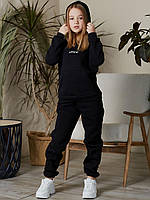 Теплий спортивний костюм на флісі для дівчат (рр. 134, 140, 146)