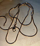 Ланцюжок позолочений із змійкою 50 см від студії LadyStyle.Biz, фото 3