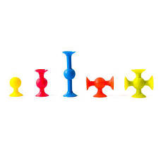 Конструктор на міні-присосках Fat Brain Toys MiniSquigz 75 шт. (F107ML), фото 3