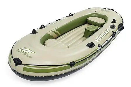 Тримісний надувний човен BestWay 65001 Voyager 500 (348х141 см) весла 2 шт., фото 1