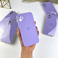 Чехол на Айфон 11 с квадратными бортами. Case for iPhone 11 Light Purple (39)