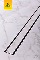 Чорний душовий трап / канал, 750 мм, сухий сифон, CH 750 KС