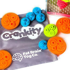 Головоломка Різнокольорові шестерінки Fat Brain Toys Crankity (F140ML), фото 3