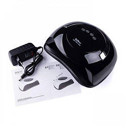 Лампа для манікюру 120Вт SUN BQ-5T з ручкою, Чорна / LED+UV Лампа для полімеризації гель лаку