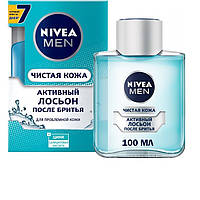 Лосьйон після гоління Nivea Men Чиста Шкіра з цинком і саліциловою кислотою 100 мл (4005900675415)