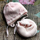 Зимовий комплект для дівчинки шапка + хомут Grans (Польща)., фото 2