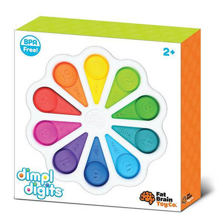 Іграшка тактильна Кольорові пелюстки Fat Brain Toys dimpl digits (F275EN), фото 1
