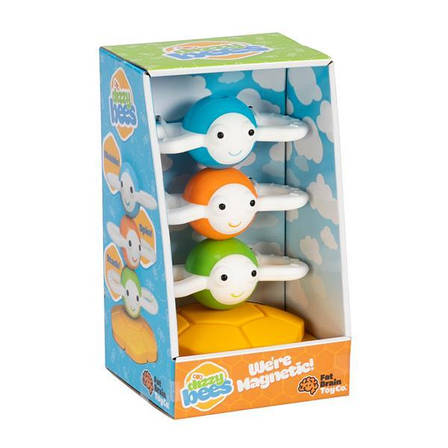 Магнітна пірамідка Веселі бджілки Fat Brain Toys Dizzy Bees (F294ML), фото 1