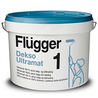 Акриловая краска для стен ультраматовая Flugger Dekso 1, банка 1л (отлив)