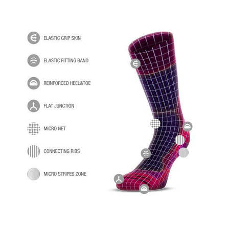 Шкарпетки Accapi Trekking Touch Crew, Black/Red, 34-36 (ACC H0815.952-0), фото 2