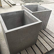 Вазон бетонний вуличний 600*600*600, фото 3