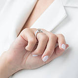 Кільце в білому золоті (блеланти) км0315, фото 4