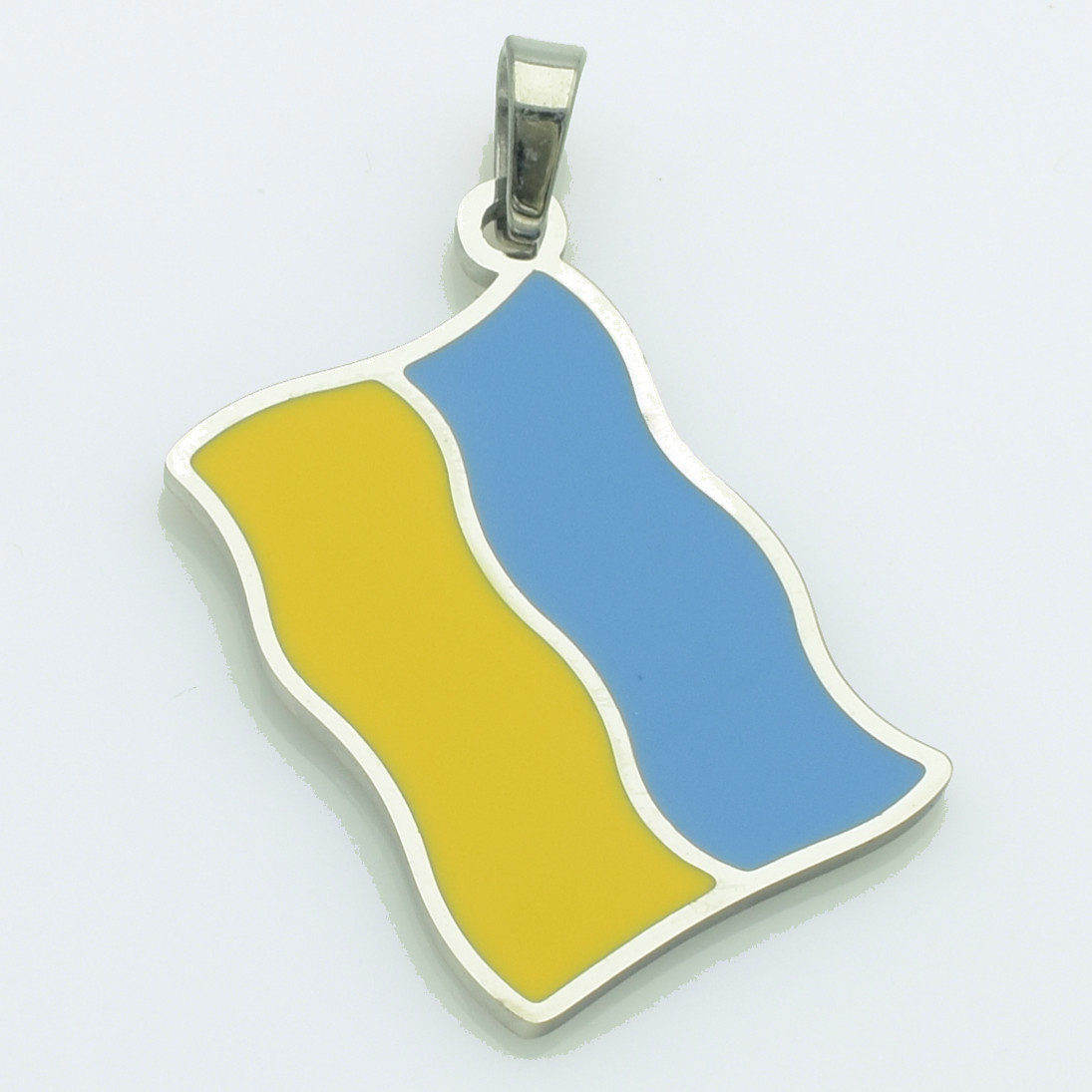 XUPING Кулон Сталь Український прапор, Висота 2.5см, Ширина 1.4см, фото 1