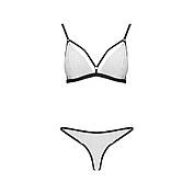Комплект білизни ORIHIME SET white L / XL - Passion: стрепи: ліф і трусики, фото 2