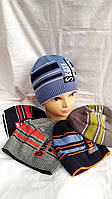 Шапка дитяча в'язана на флісі